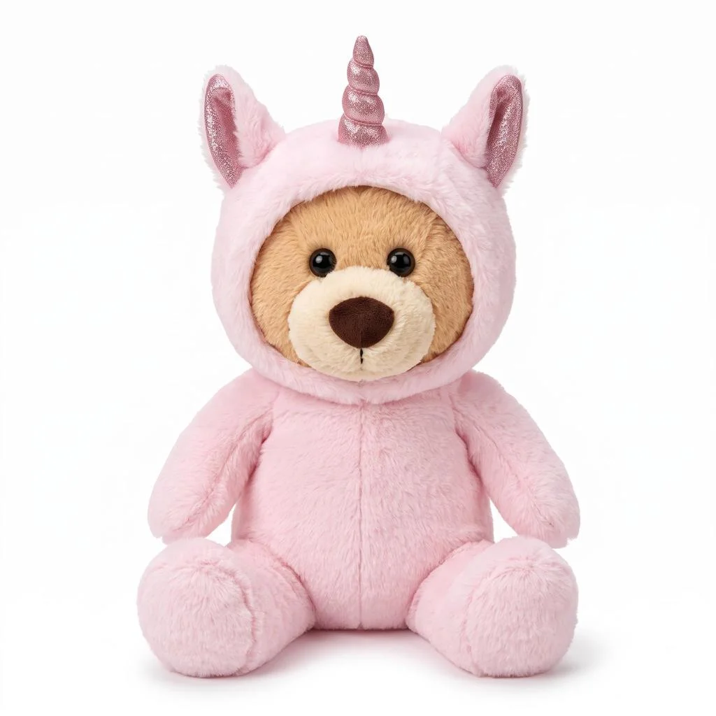 PL62916 40 CM BOYNUZLU AYI PELUŞ OYUNCAK (adet fiyatıdır) görsel 2