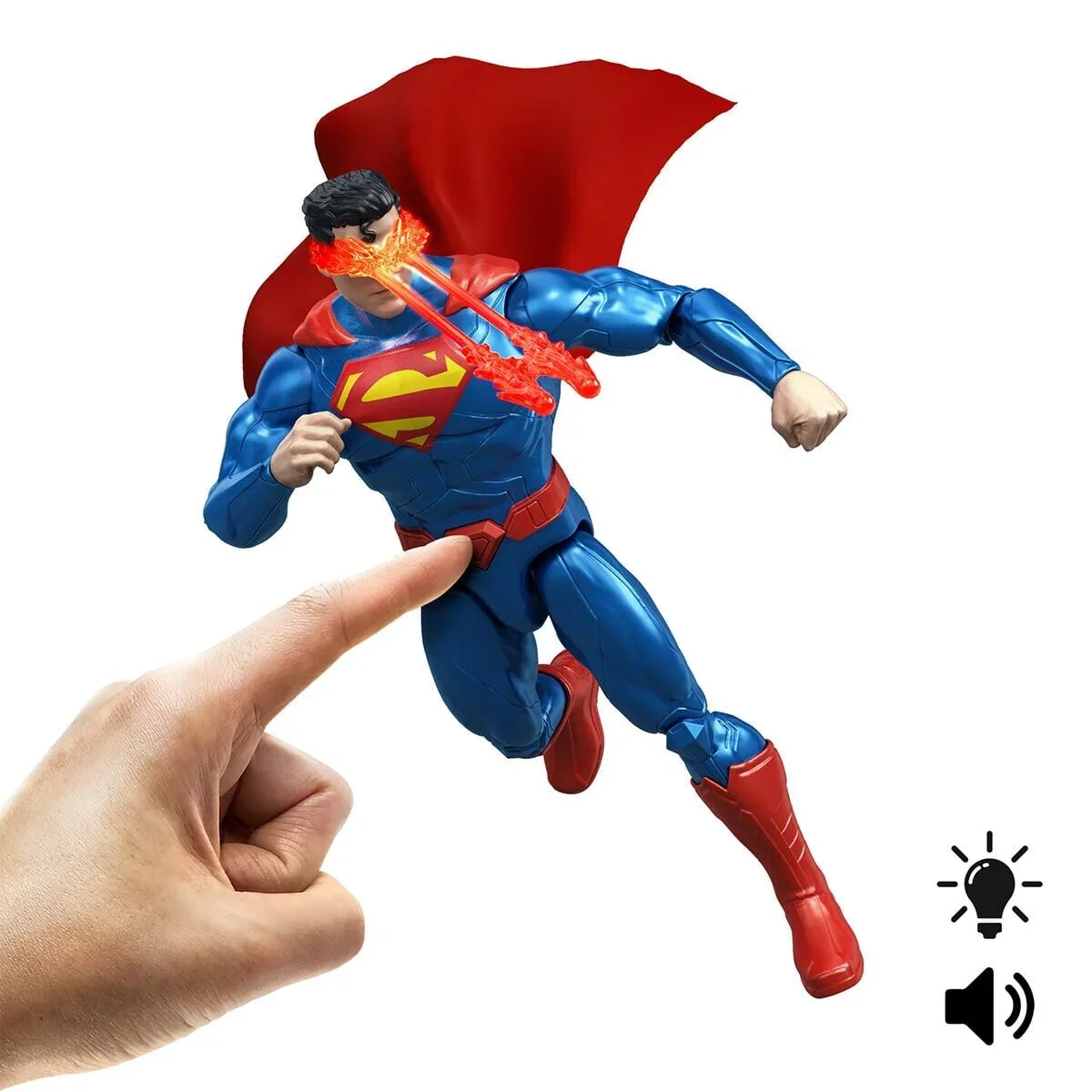 JMP85 DC Isı Görüşlü Superman Aksiyon Figürü görsel 3