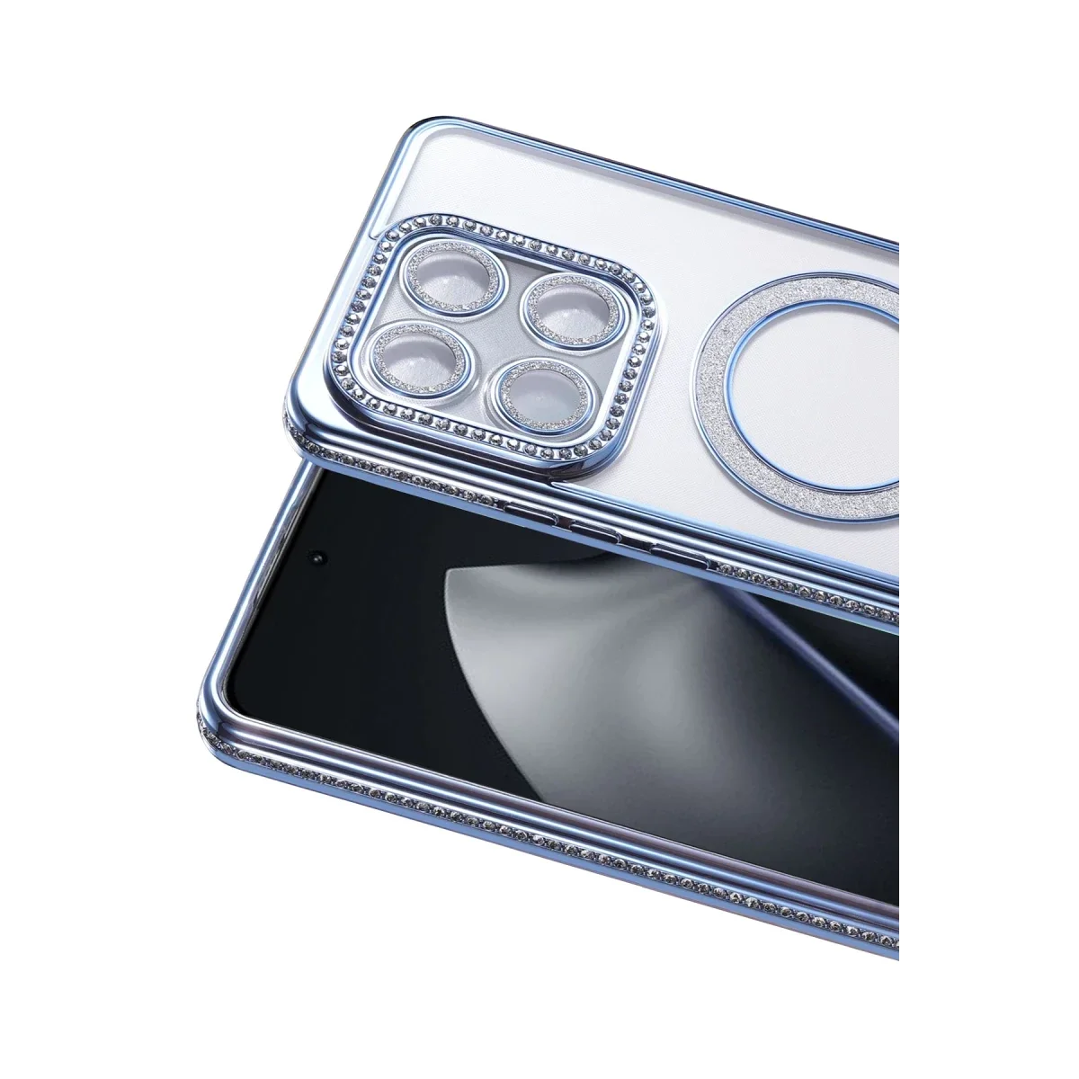 Xiaomi Mi 15T Pro Joke Simli Magneticsafe Kılıf - Mavi görsel 2