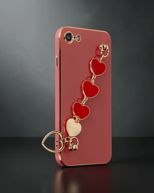 Apple İphone 7 Kılıf Esila Silikon - Kırmızı