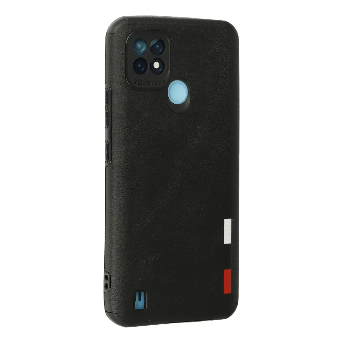 Realme C21 Kılıf Loop Deri Silikon - Siyah görsel 3