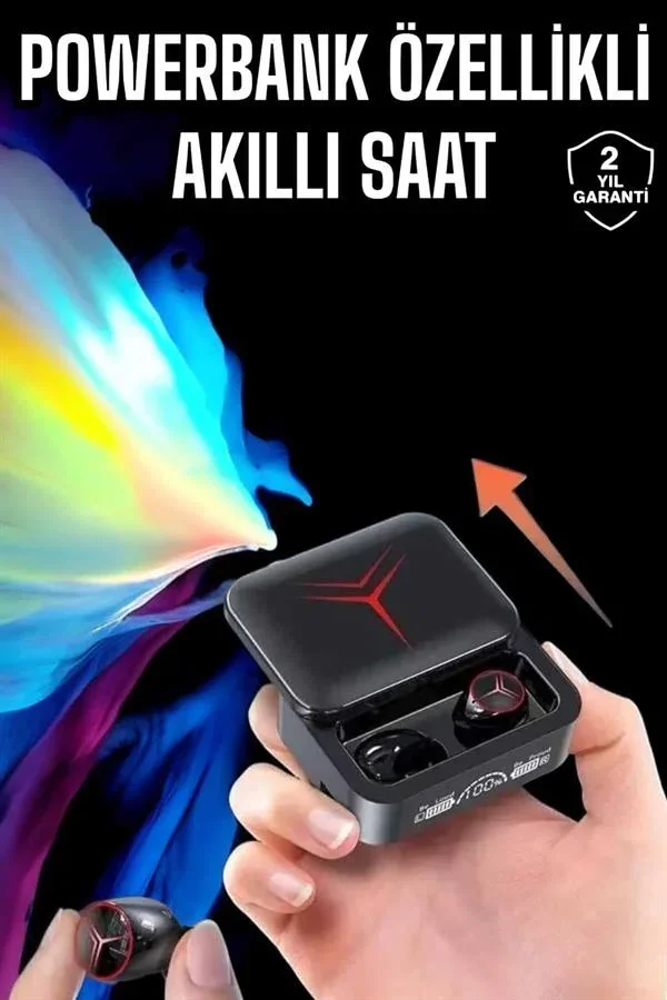 Powerbankli Kulaklık Bluetooth Bağlantılı Çoklu Bağlantı görsel 2