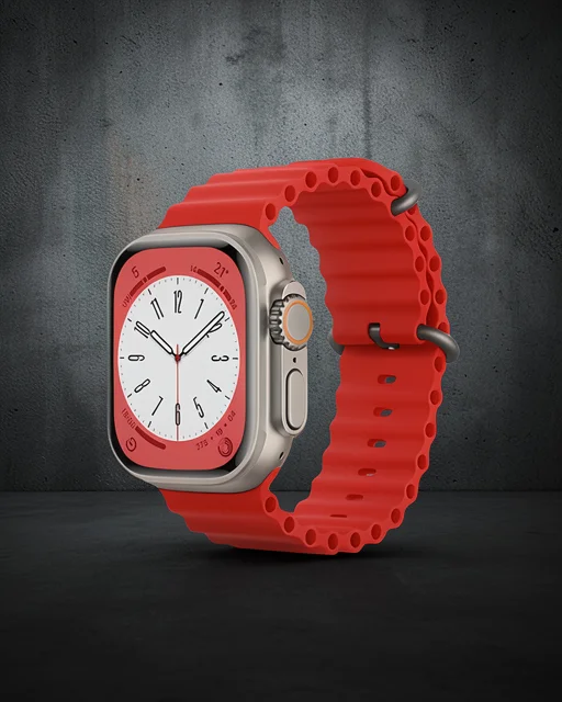 Apple Watch 42mm Ocean Kordon - Kırmızı