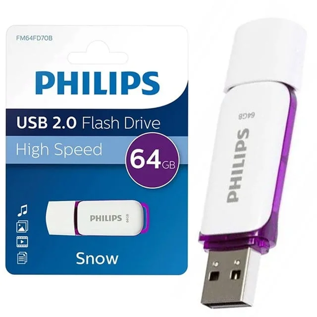FM64FD70B/00 Snow Mor/Beyaz 64 GB Usb 2.0 Flash Bellek görsel 5