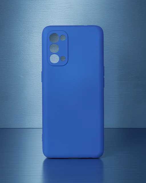 Oppo Reno 5 Kılıf First Silikon - Mavi