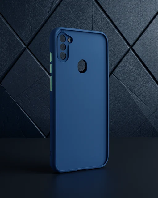 Samsung Galaxy A11 Kılıf Montreal Silikon Kapak - Lacivert