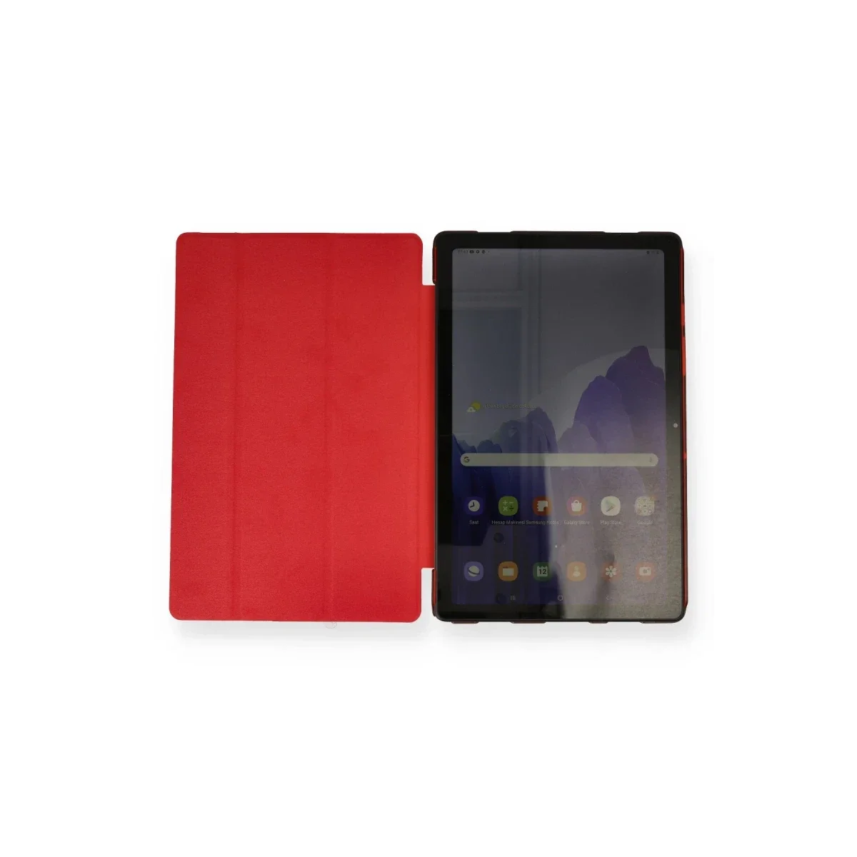 Samsung Galaxy X200 Tab A8 10.5 Kılıf Tablet Smart Kılıf - Kırmızı görsel 3