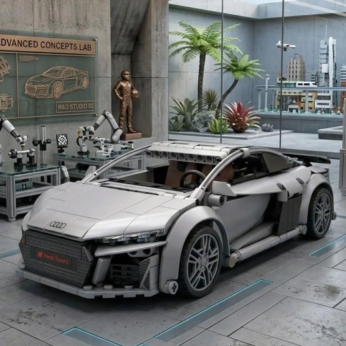 C57012W Cada Audi R8 536 Parça Block Oyuncak görsel 3