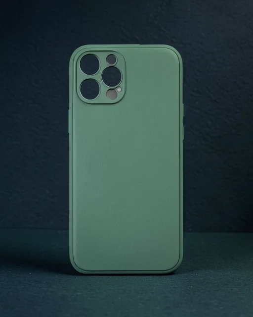 Apple İphone 12 Pro Kılıf Coco Deri Silikon Kapak - Açık Yeşil