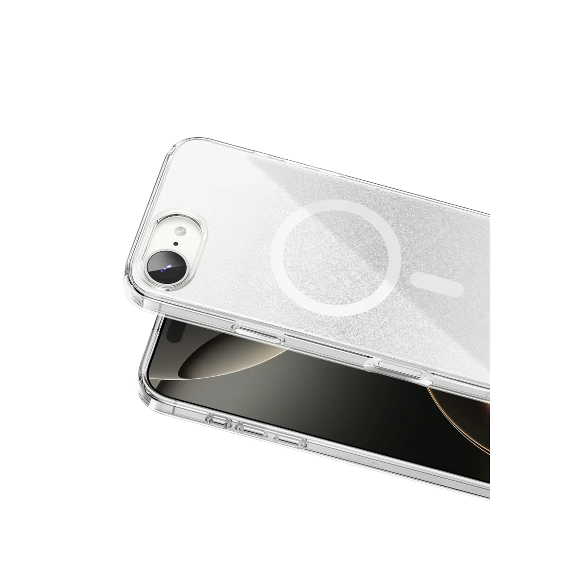 Onegif Apple iPhone 17E Sora Simli Magsafe Kapak - Beyaz görsel 2