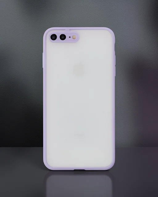 Apple İphone 7 Plus Kılıf Montreal Silikon Kapak - Mor