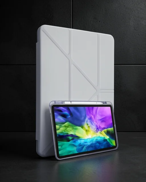 Apple İpad Air 4 10.9 Kılıf Kalemlikli Mars Tablet Kılıfı - Lila