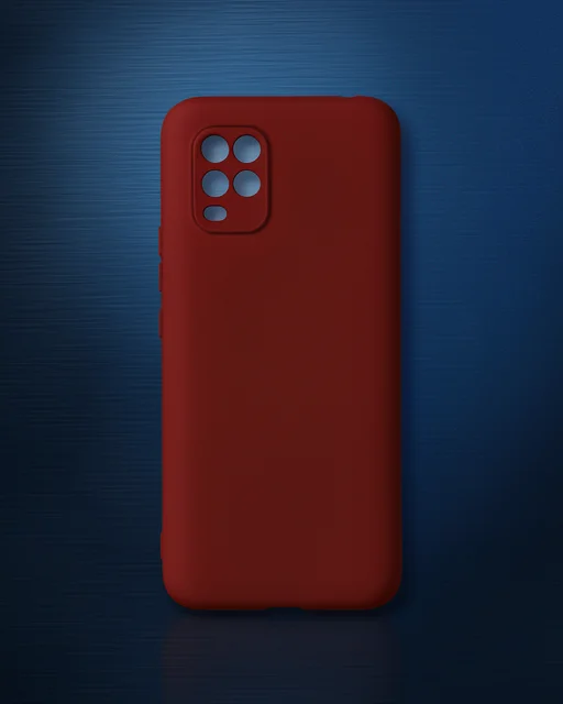 Xiaomi Mi 10 Lite Kılıf First Silikon - Bordo