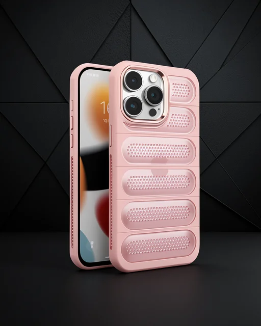 Apple İphone 15 Pro Max Kılıf Airmax Silikon Kapak - Pembe