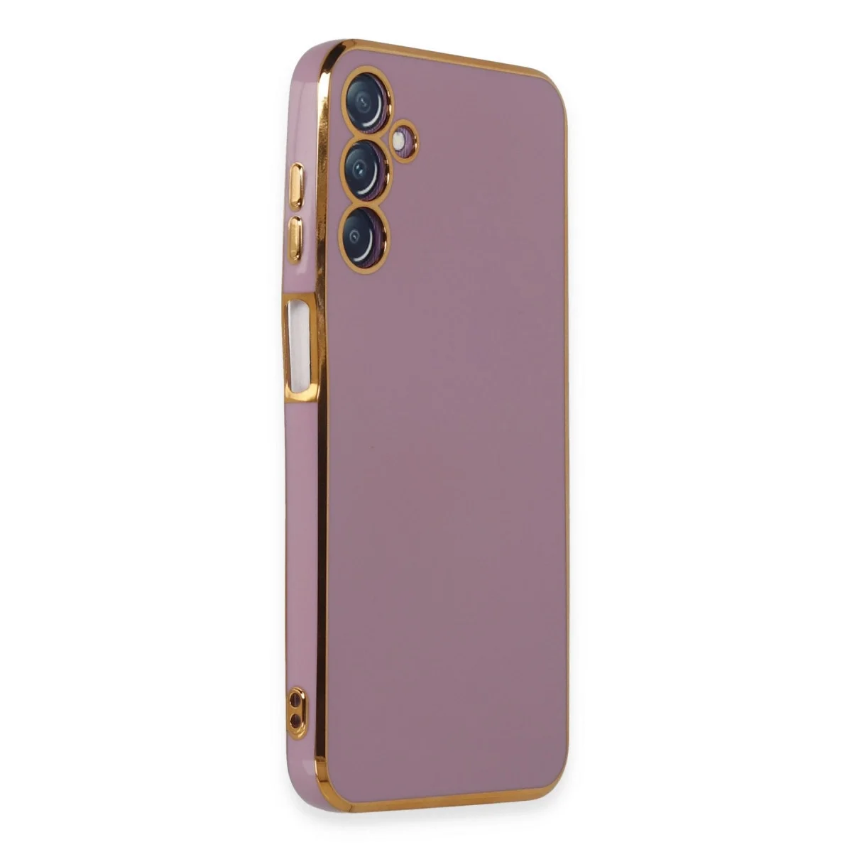 Samsung Galaxy M14 5g Kılıf Volet Silikon - Mor görsel 2