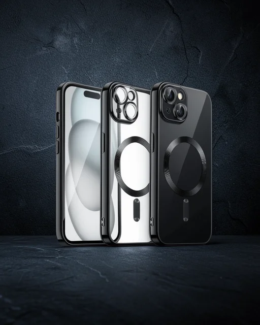 Apple İphone 15 Kılıf Kross Magneticsafe Kapak - Siyah
