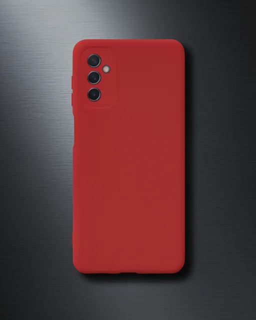 Samsung Galaxy M52 5g Kılıf Nano İçi Kadife Silikon - Kırmızı