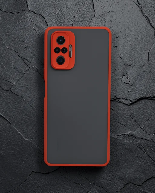 Xiaomi Redmi Note 10 Pro Kılıf Montreal Silikon Kapak - Kırmızı