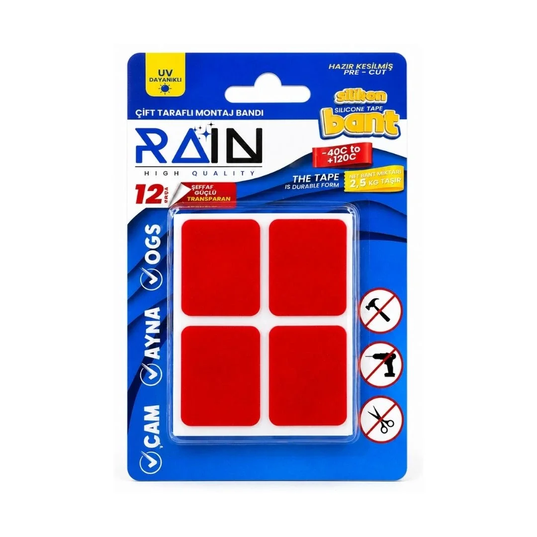 Rain Çift Taraflı Silikon Bant Hazır Kesilş
