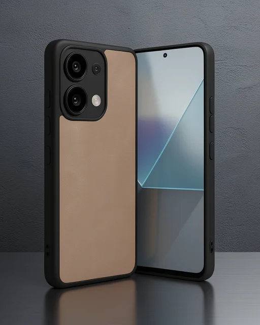 Xiaomi Redmi Note 13 Pro 4g Kılıf Aras Deri Kapak - Pudra