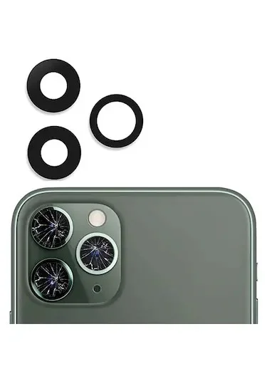 iPhone 11 Pro Max Arka Kamera Camı Lensi Seti
