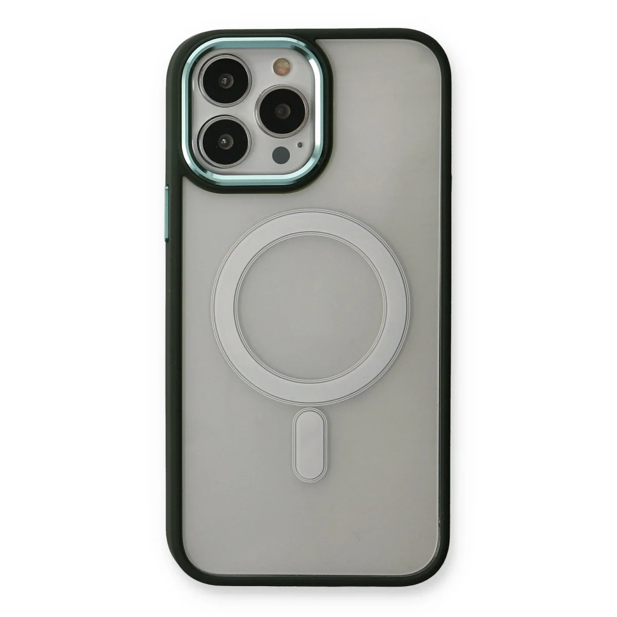 Apple İphone 14 Pro Kılıf Room Magneticsafe Silikon - Köknar Yeşili görsel 2