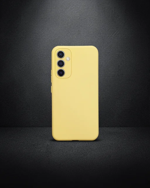 Samsung Galaxy A54 5g Kılıf Nano İçi Kadife Silikon - Sarı