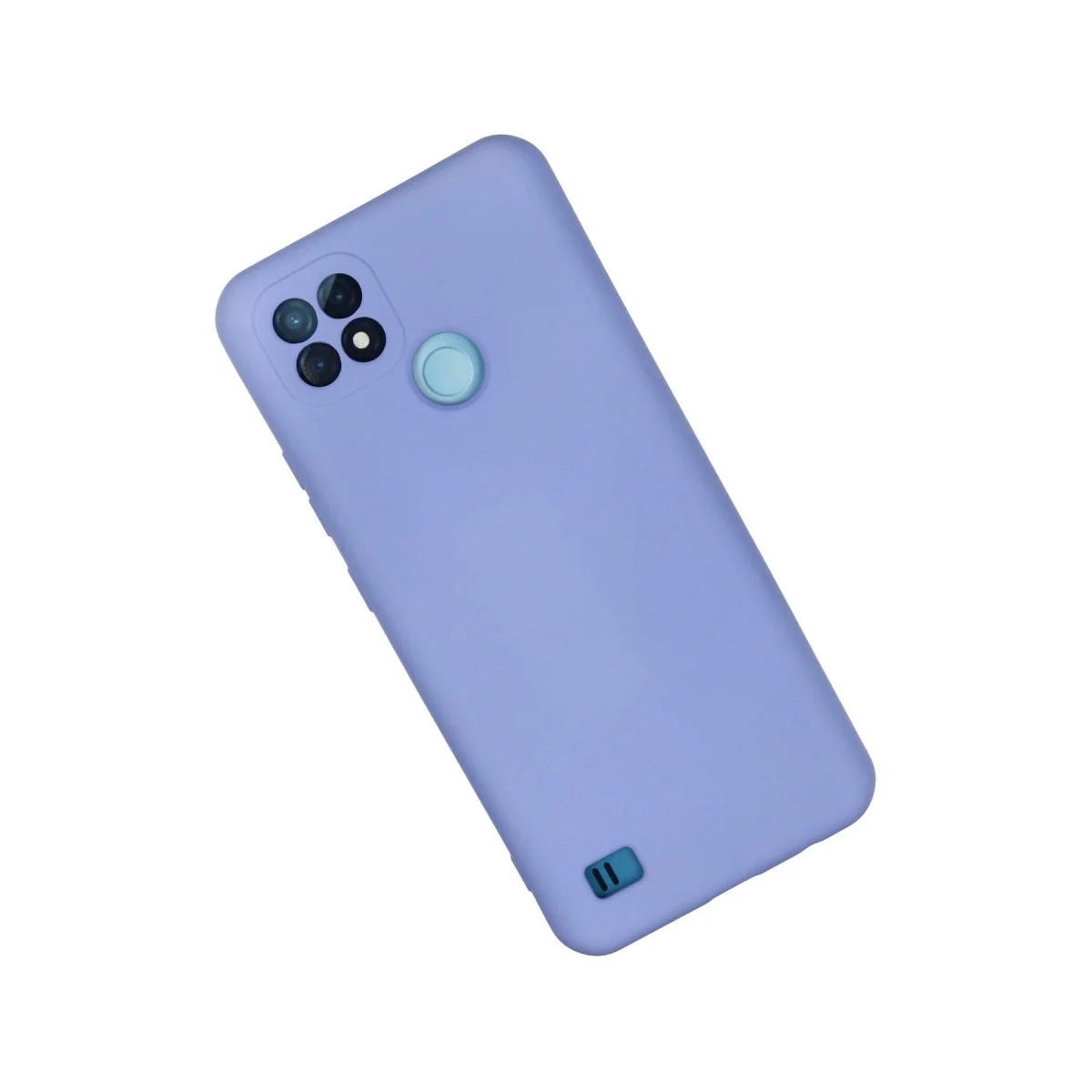 Realme C21 Kılıf Nano İçi Kadife Silikon - Lila görsel 3