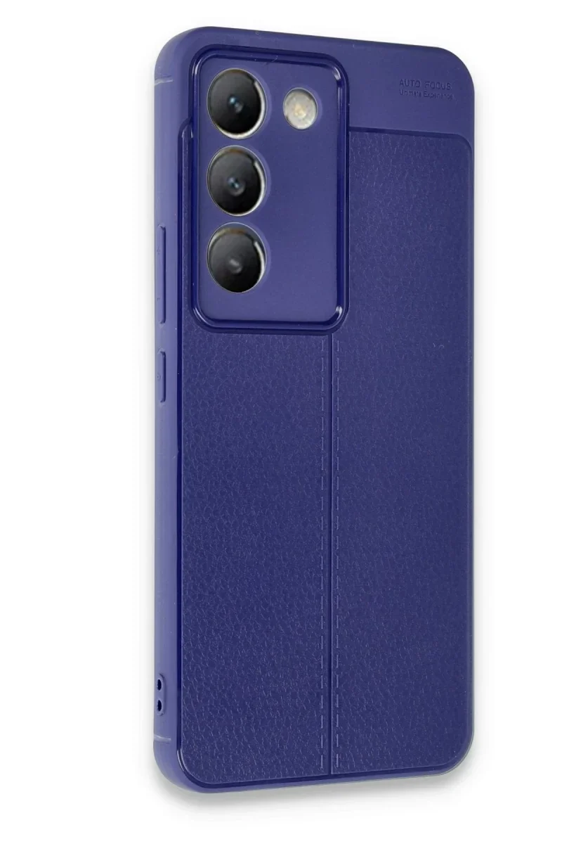 Vivo V30 Lite 4G Kılıf Auto Focus Kapak - Lacivert görsel 2