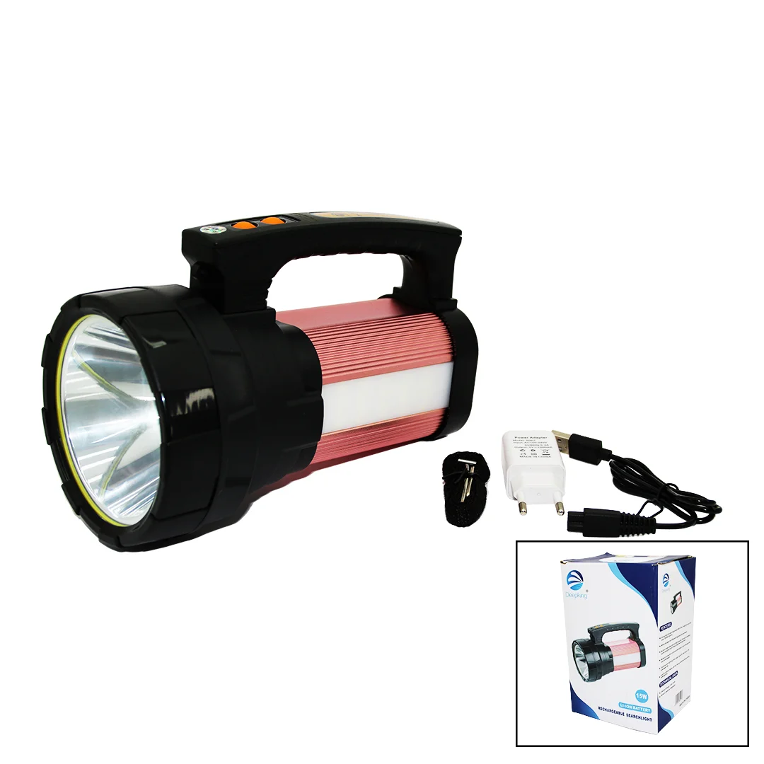 2İN1 15W Cob Led - 28LED Şarjlı El Feneri - PROJEKTÖR1000MT- Powerbank - Su Geçirmez