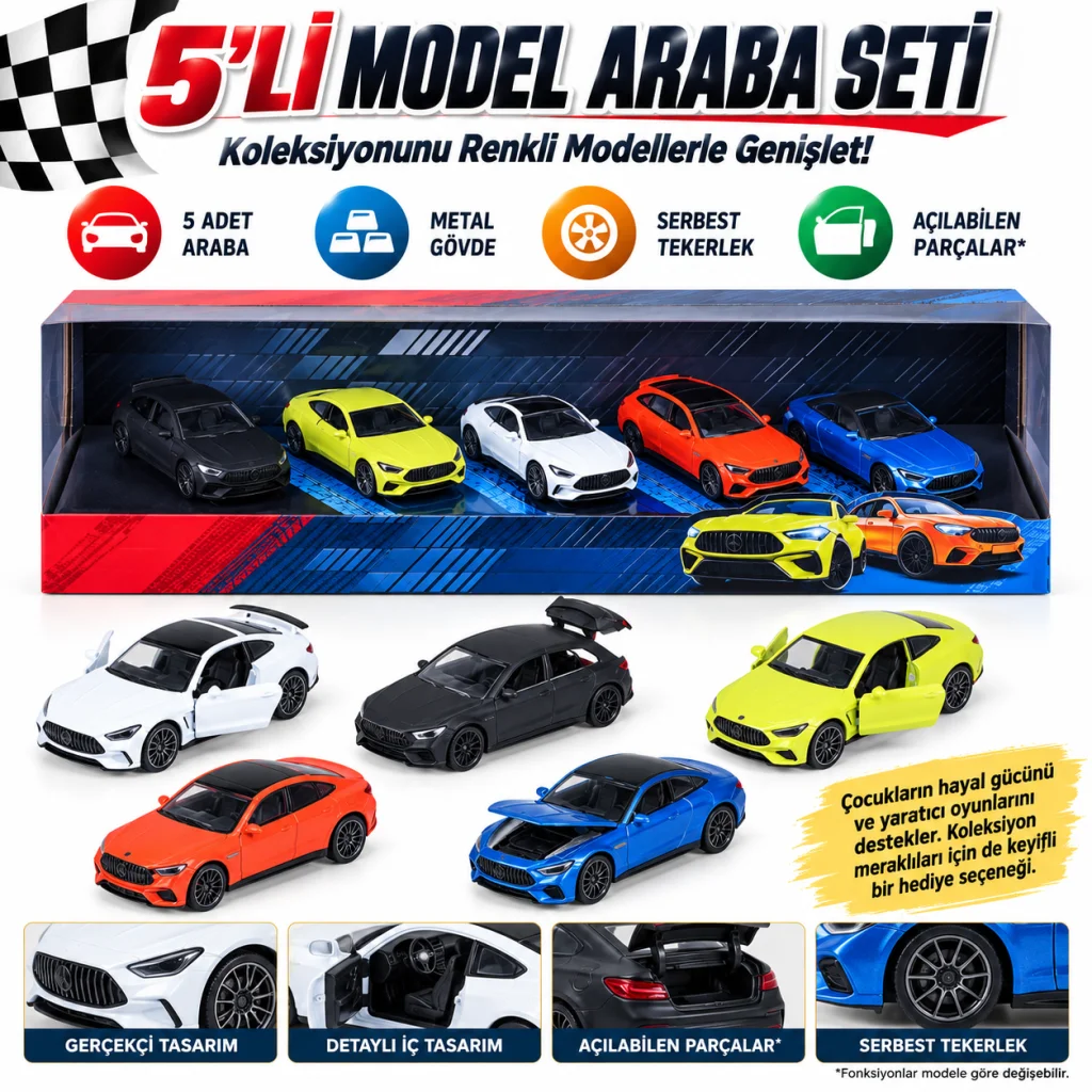 1:64 Mercedes-AMG 5’li Paket (ADET FİYATIDIR) görsel 2