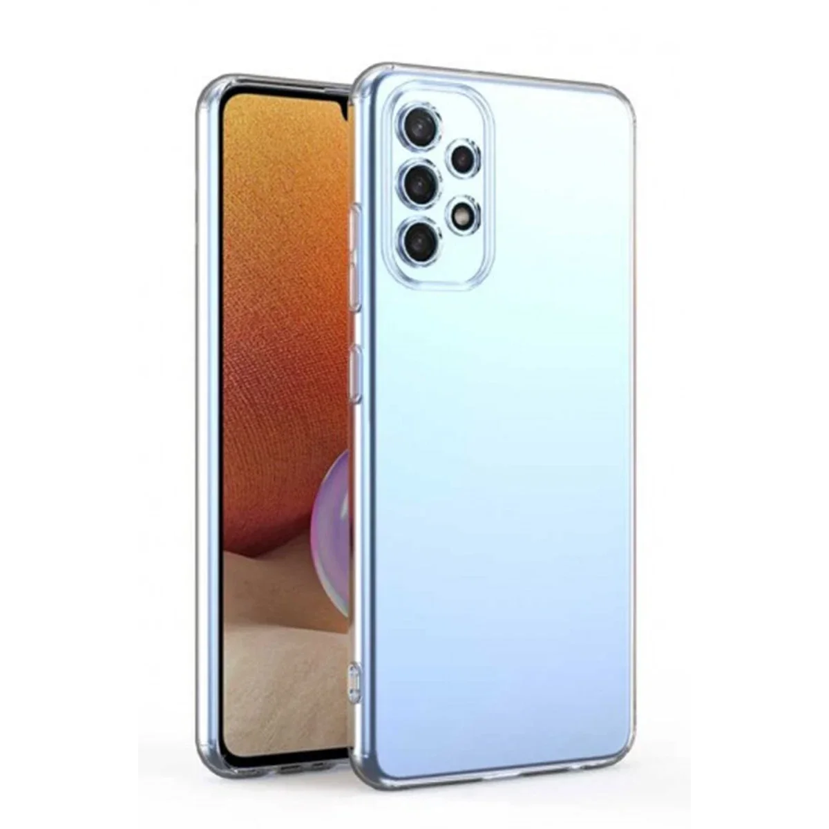 Samsung Galaxy A32 Kılıf Lüx Şeffaf Silikon görsel 3