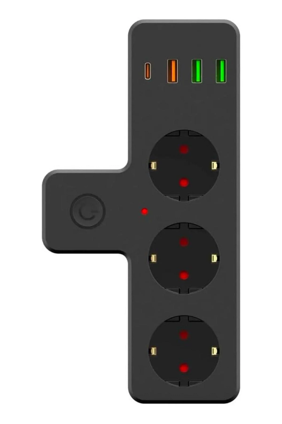 Termal Akım Korumalı 3 Adet Soket,3 Adet USB ve 1 Adet Type-C Girişli 20w Priz Model 3397 görsel 3