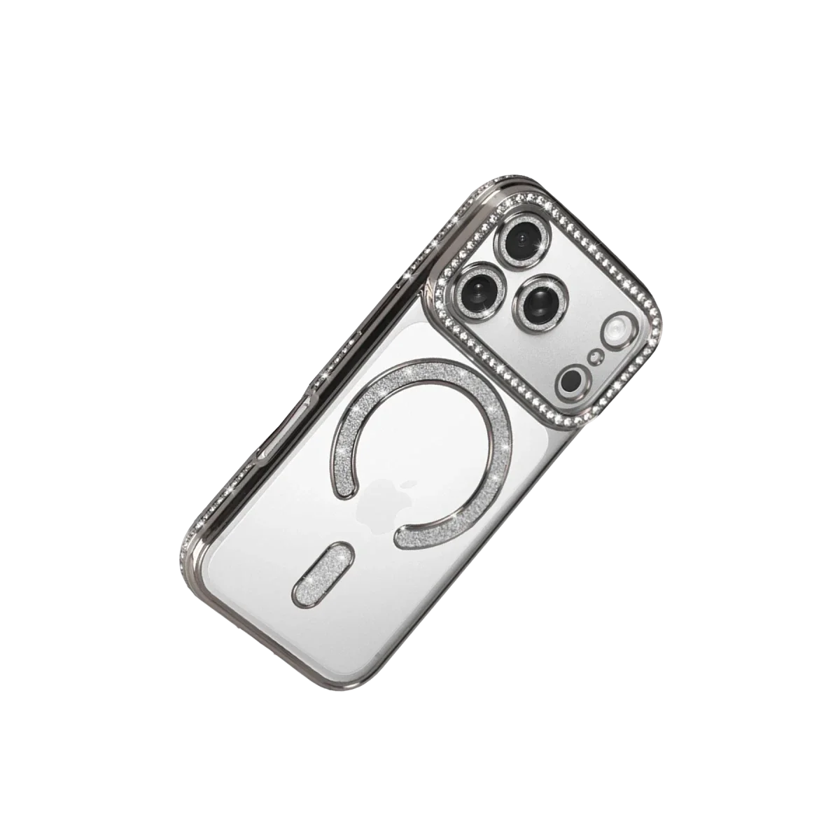 Apple iPhone 17 Pro Max Joke Simli Magneticsafe Kılıf - Gümüş görsel 4