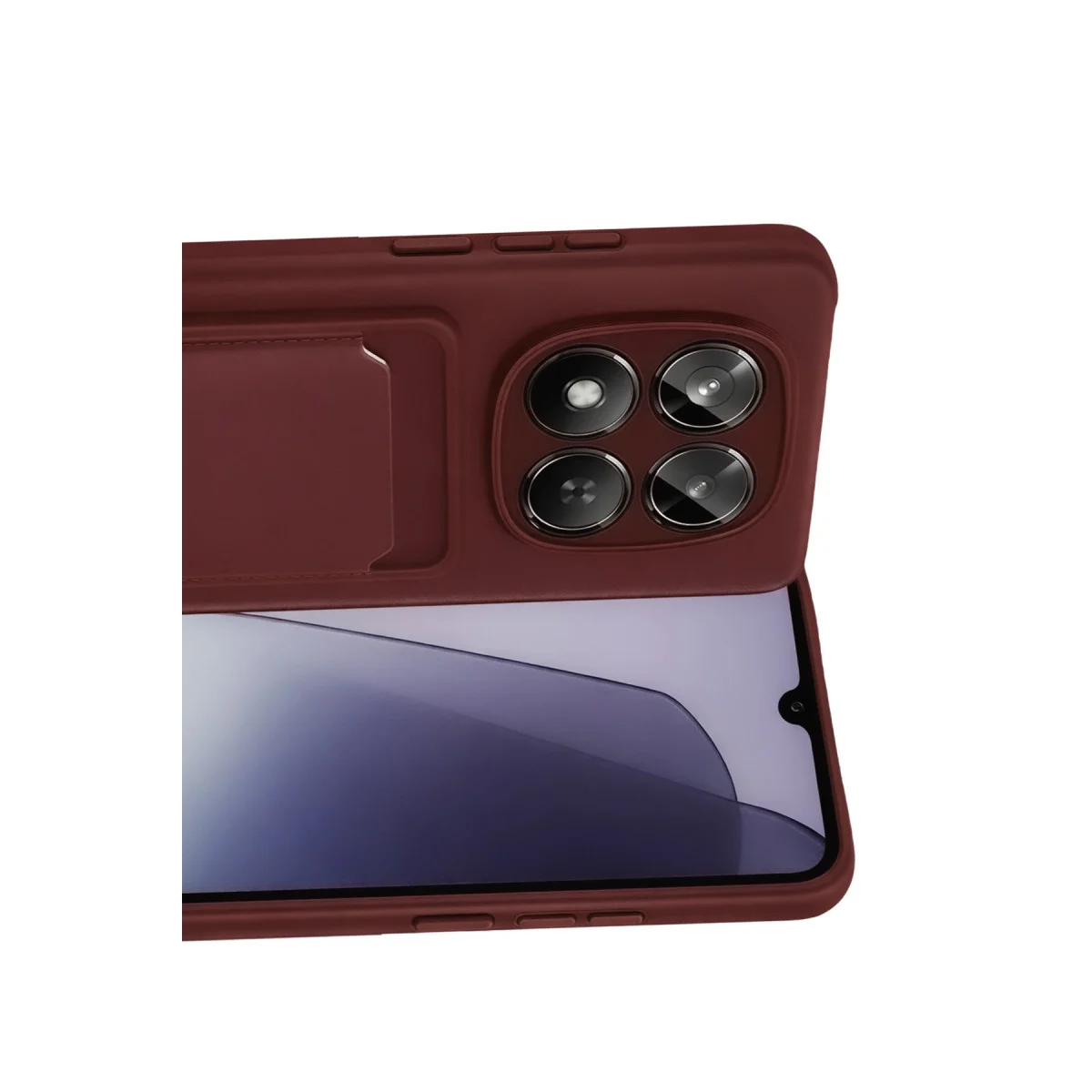 Xiaomi Redmi Note 15 Pro 5g Kelvin Kartvizitli Silikon - Bordo görsel 2