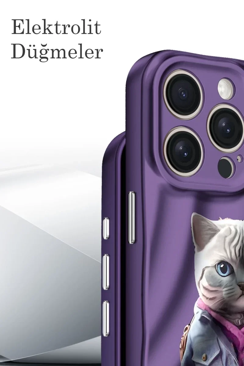 Apple iPhone 14 Pro Kılıf Crew Desenli Kapak - Çiçek görsel 3
