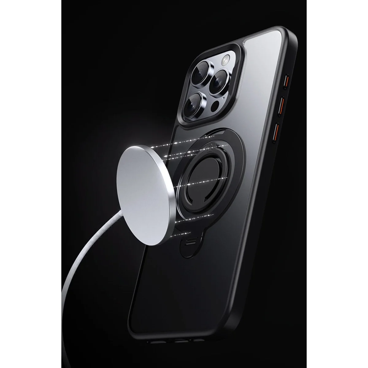 Joko Apple İphone 16 Plus Avatar 360 Dönen Magsafe Kapak - Lacivert görsel 3