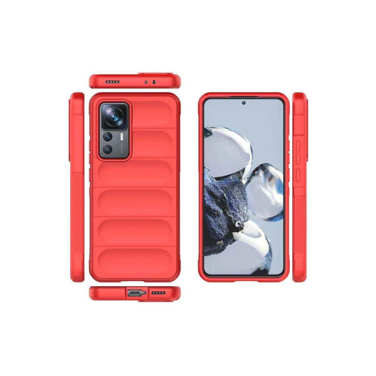 Xiao 12t Pro Kılıf Optimum Silikon - Kırmızı görsel 3