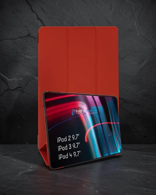 Apple İpad 4 9.7 Kılıf Tablet Smart Kılıf - Kırmızı