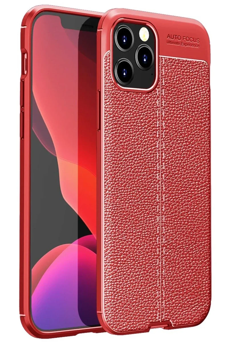 Apple iPhone 12 Pro Kılıf Auto Focus Kapak - Kırmızı