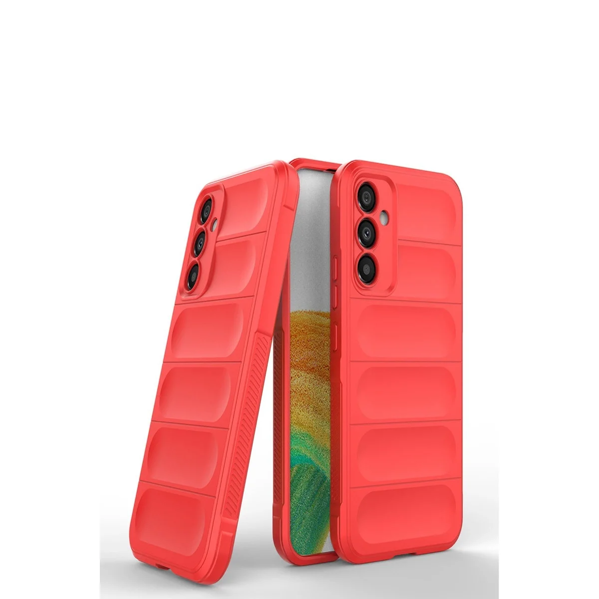 Samsung Galaxy A05s Kılıf Optimum Silikon - Kırmızı görsel 4