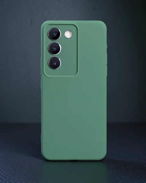 Vivo V30 Lite 4g Kılıf First Silikon - Koyu Yeşil