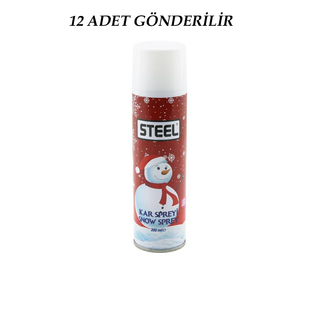 12 Adet Steel Max Kar Spreyi 200ML görsel 2