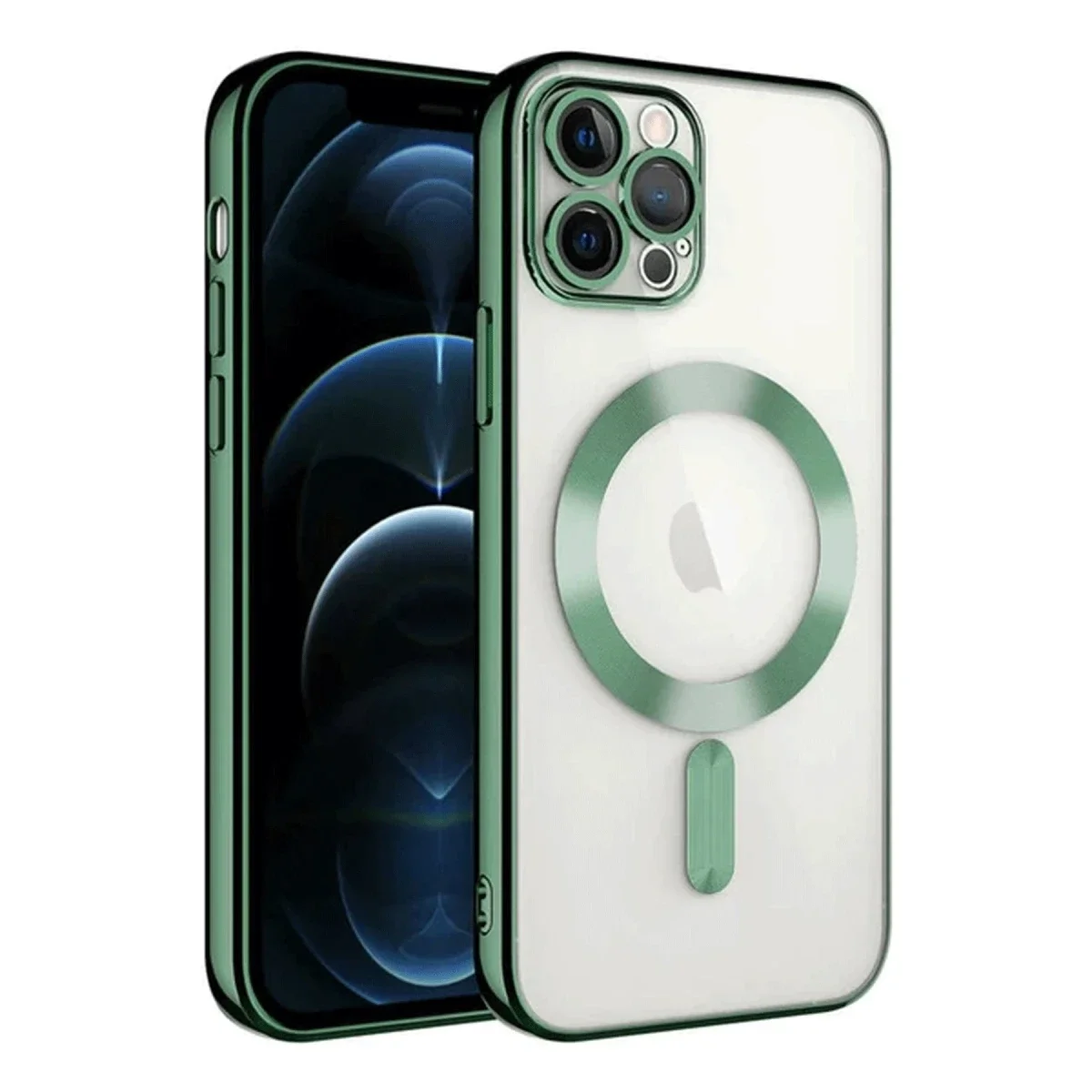 Apple iPhone 14 Pro Max Kılıf Kross Magneticsafe Kapak - Koyu Yeşil