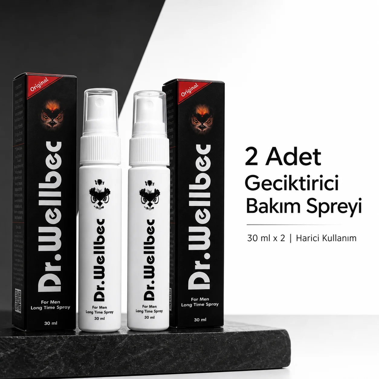 Dr. Wellbec Geciktirici Erkek Bakım Spreyi 30 ml 2 Adet
