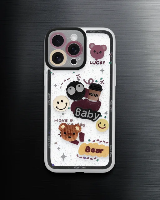Apple İphone 14 Pro Kılıf Sweet Desenli Silikon Kapak - Sarı