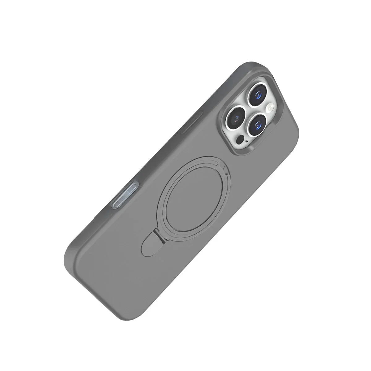Apple İphone 16 Pro Regal Magsafe Standlı Kapak - Titan Gri görsel 3