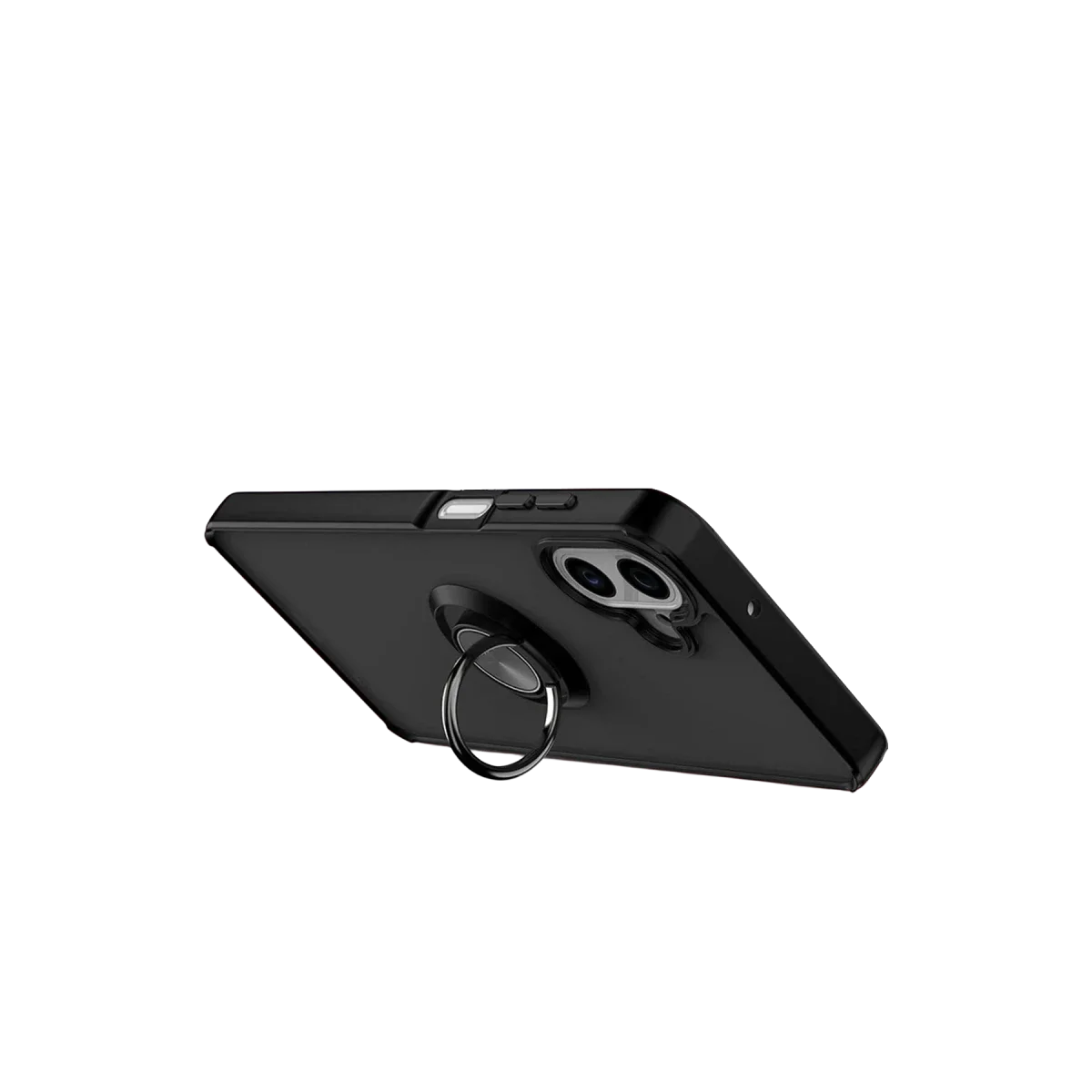 Samsung Galaxy A07 4G Montreal Yüzüklü Silikon Kapak - Siyah görsel 3
