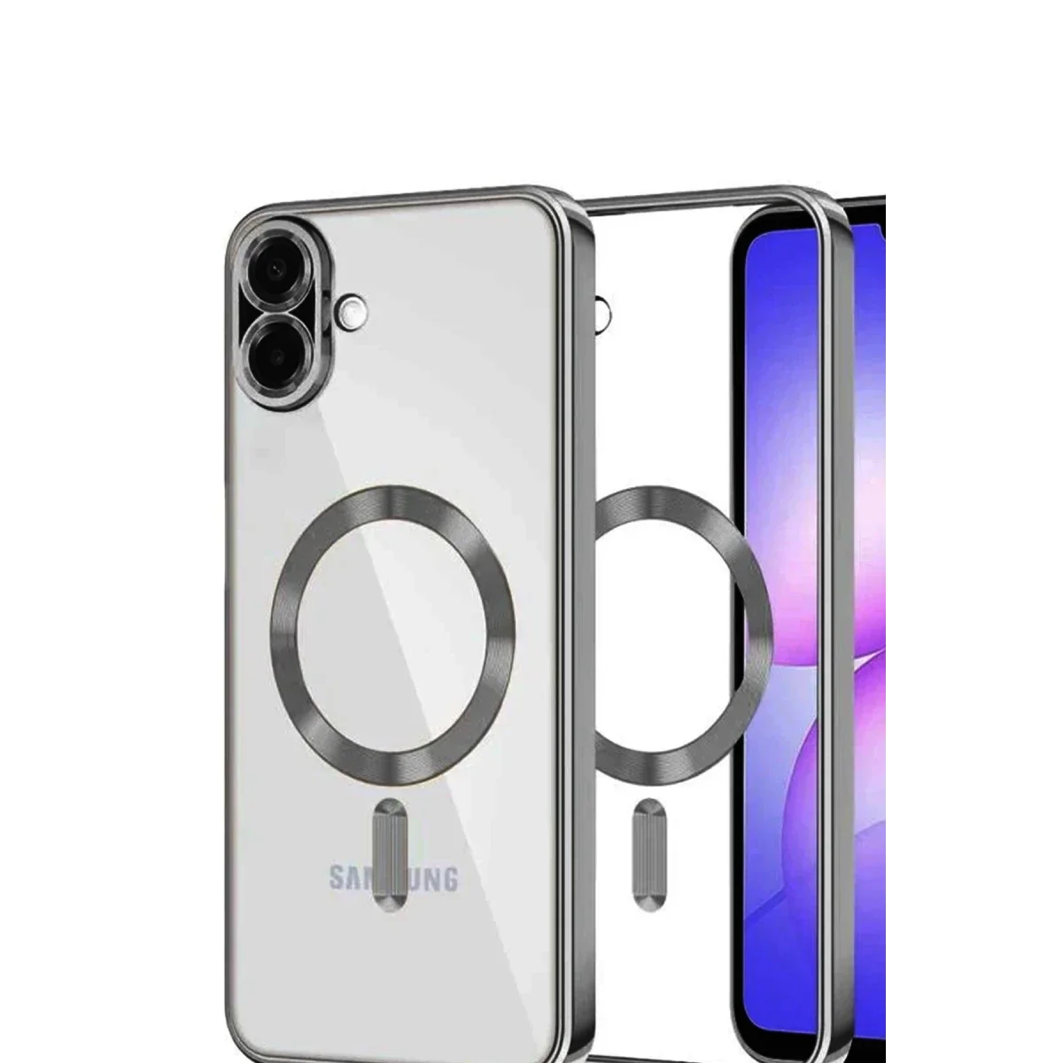 Samsung Galaxy A07 4G Kross Magneticsafe Kapak - Titan Gri görsel 2