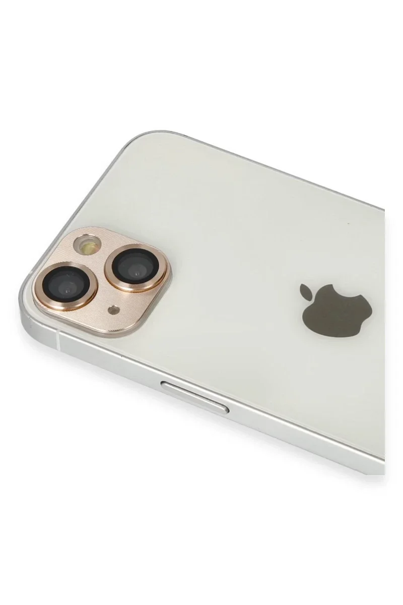 Apple iPhone 13 Pers Alüminyum Kamera Lens - Gold görsel 3